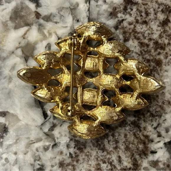 Vintage ruby brooch - Picture 2 of 2